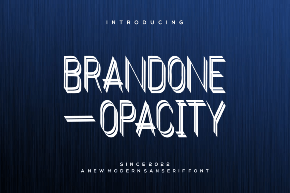 Brandone Opacity Font: A Modern Display Typeface for Bold Branding
