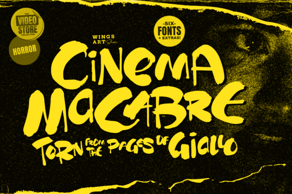 Cinema Macabre: A Stylish Display Font for Editorial Design
