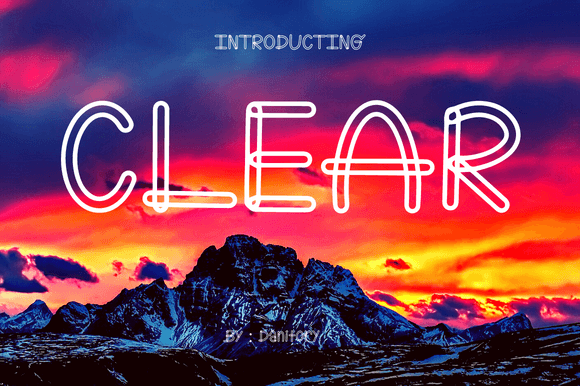 Clear: A Modern and Cool Display Font for Creative Campaigns