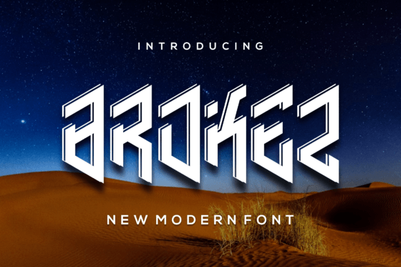 Discover Brokez: A Modern Display Font for Web Design