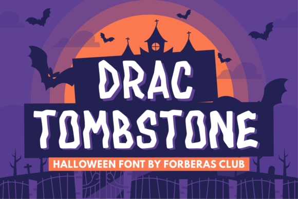 Drac Tombstone: A Spooky and Elegant Display Font for Web Design