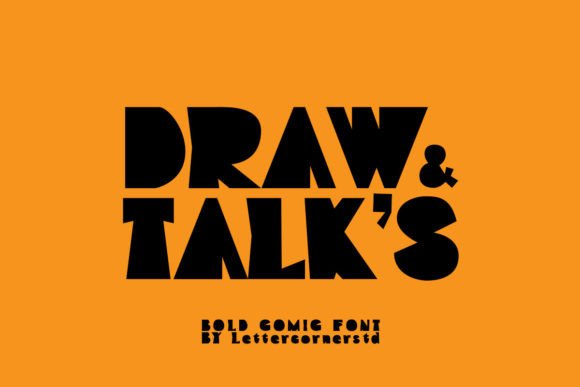 Draw and Talks: A Playful Display Font for Editorial Design