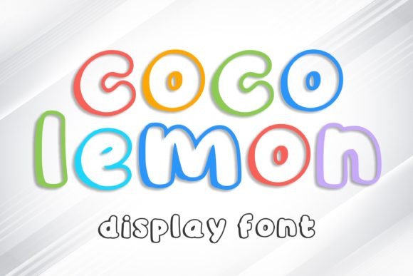Enhance Your Brand with Coco Lemon: A Playful Display Font