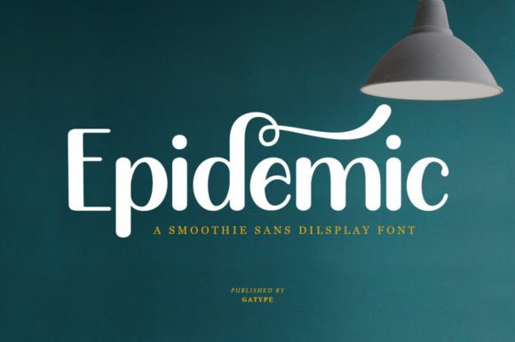 Epidemic: A Bold Display Font for Editorial Design