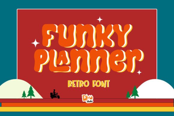 Funky Planner Display Font for Creative Branding