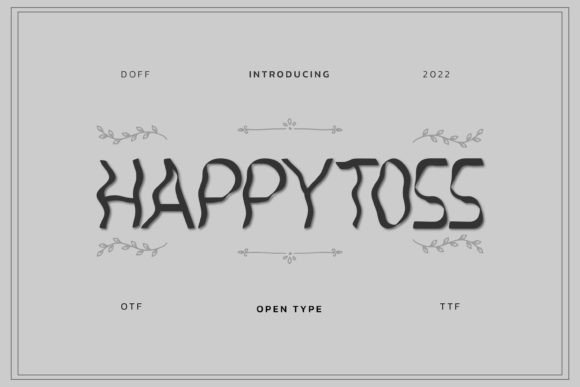 Happy Toss: A Stylish and Whimsical Display Font
