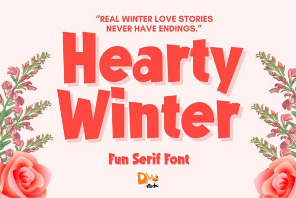 Hearty Winter: A Charming Display Font for Creative Makers