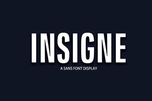 Insigne Display Font for Bold Handmade Branding