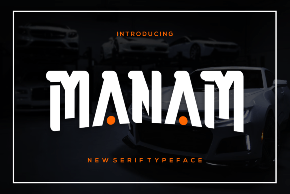 Manam: A Cool and Modern Display Font for Makers