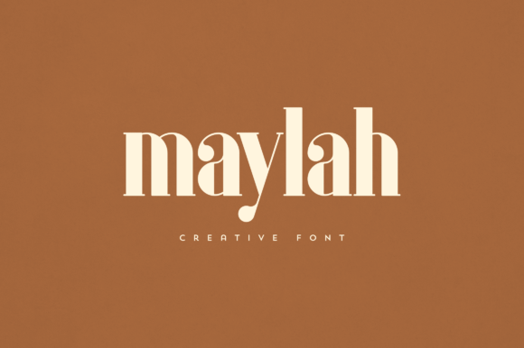 Maylah: A Versatile Display Font for Crafters and Designers