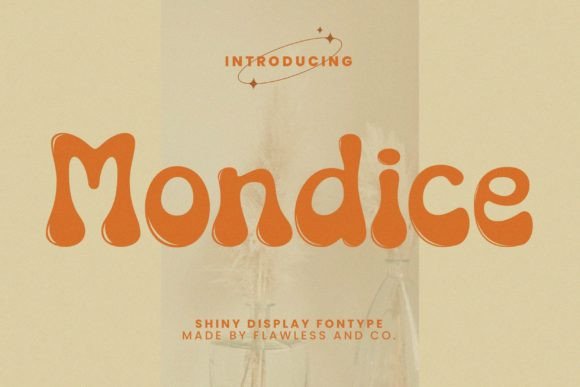 Mondice: A Fun Retro Display Font for Editorial Joy