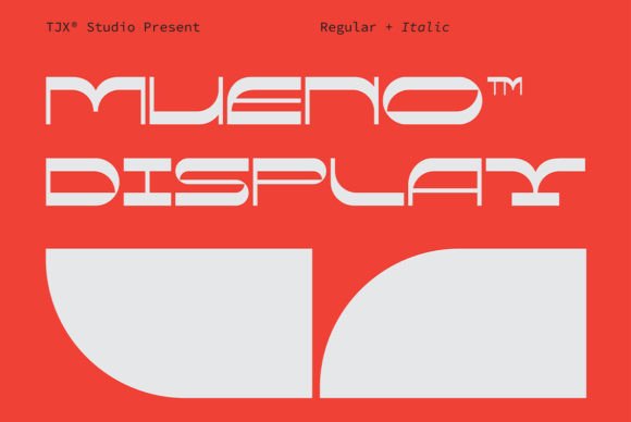Mueno: A Modern Retro Display Font for Business Branding