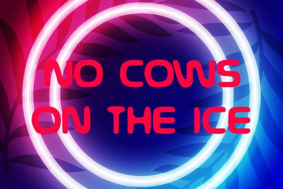 No Cows on the Ice: A Fun and Friendly Display Font