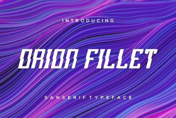 Orion Fillet: A Charming Display Font for Creative Makers