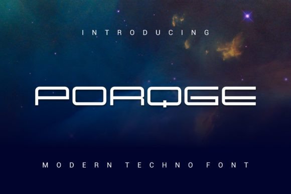Porqge: A Modern Display Font for Digital Branding