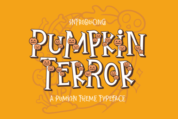 Pumpkin Terror: A Spooky Fun Display Font for Halloween Designs