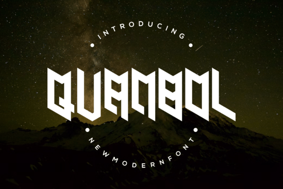 Quanbol: A Modern and Futuristic Display Font