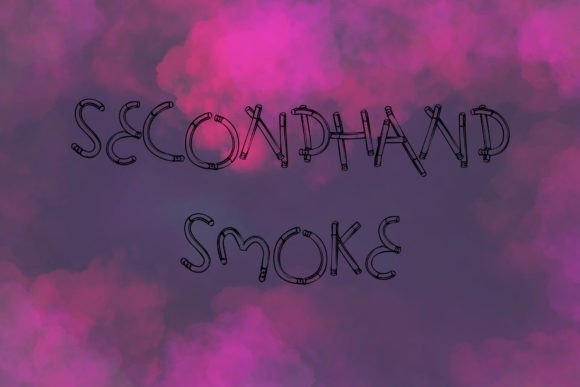 Secondhand Smoke: A Unique Display Font for Creative Campaigns