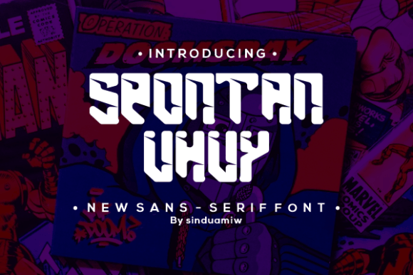 Spontan Uhuy: A Cool and Unique Display Font for Your Projects
