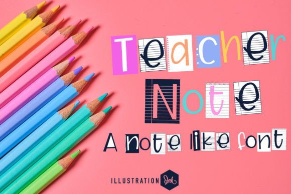 Teacher Note: A Versatile Handwritten Display Font