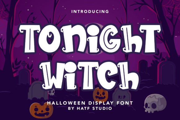 Tonight Witch: A Spooky Display Font for Halloween Campaigns