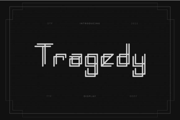 Tragedy: A Stylish Display Font for Modern Branding