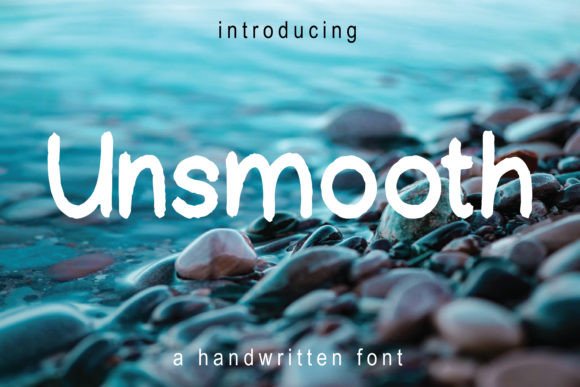 Unsmooth: A Playful Display Font for Crafters and Designers